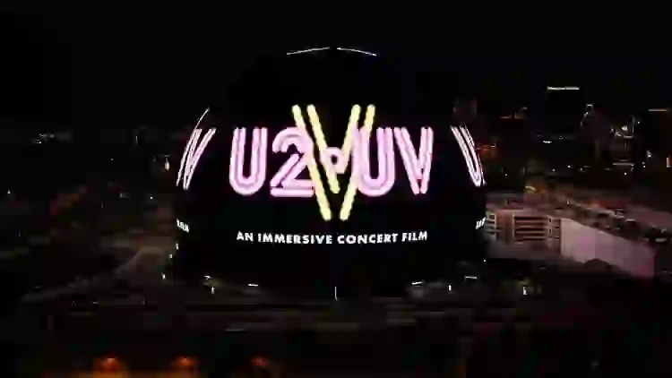 UV U2 Immersive Concert Film Experience Sphere las vegas