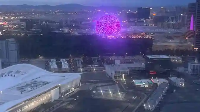 sphere view for hotel las vegas Fontainebleau