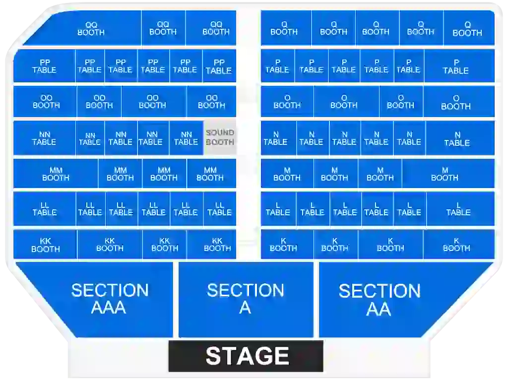 Seating Chart Harrah Showroom at Harrah’s Las Vegas