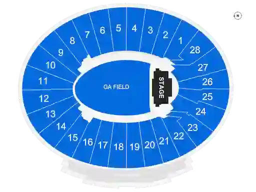 Seating Chart Oasis Rose Bowl Stadium