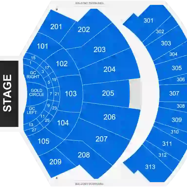 Seating chart PH Live at Planet Hollywood las vegas