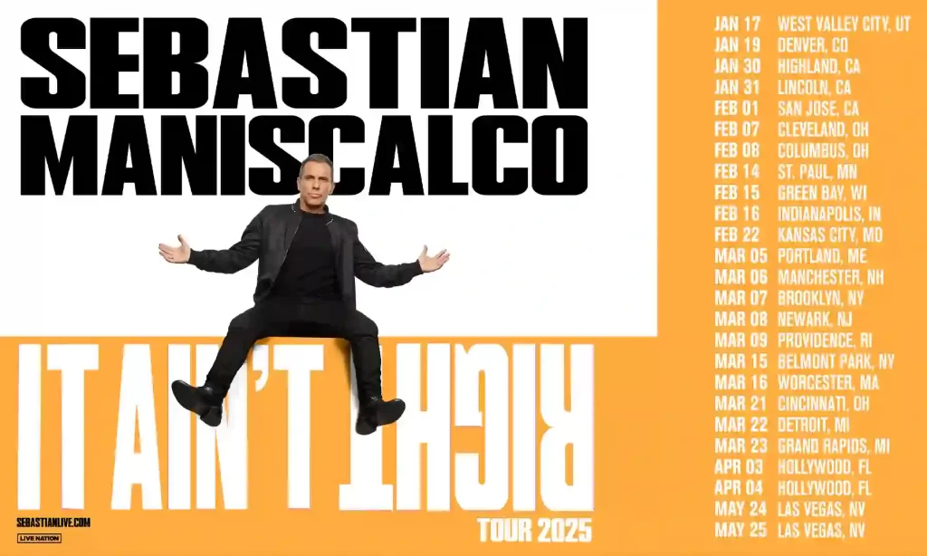 Sebastian Maniscalco It Ain’t Right Tour 2025