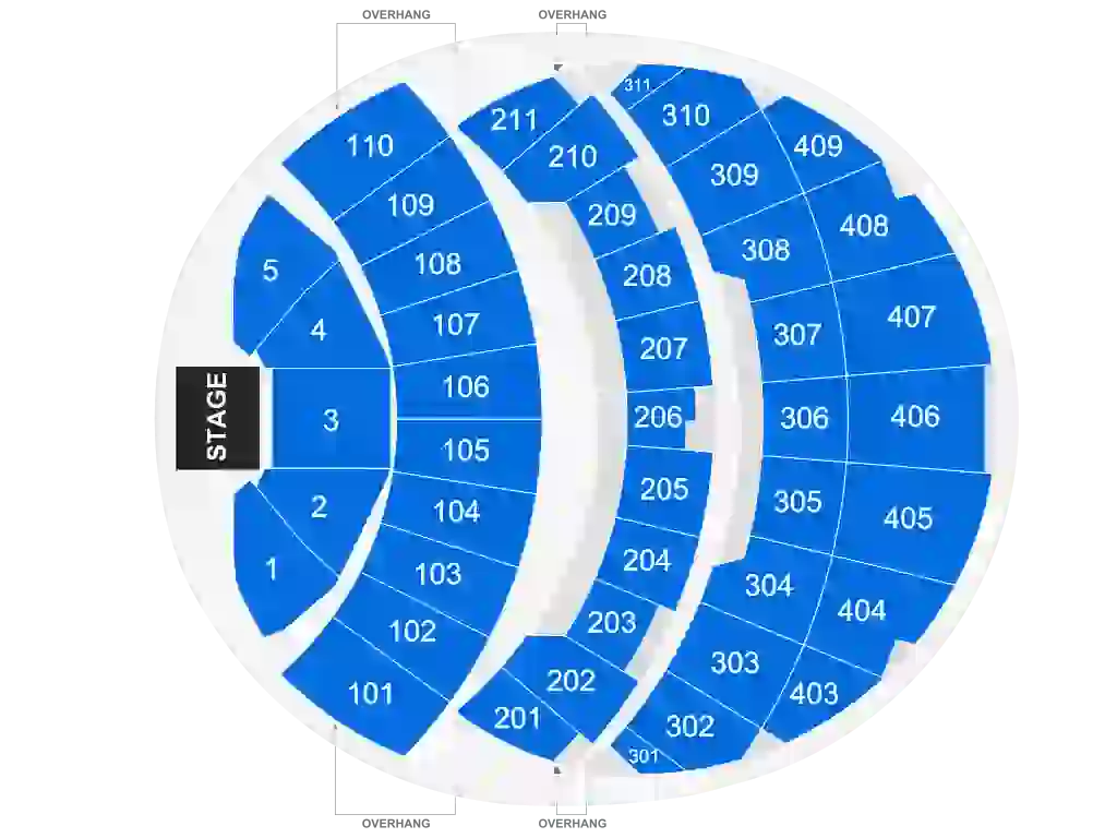 Seating Chart Eagles Sphere $149 - iotaTravl