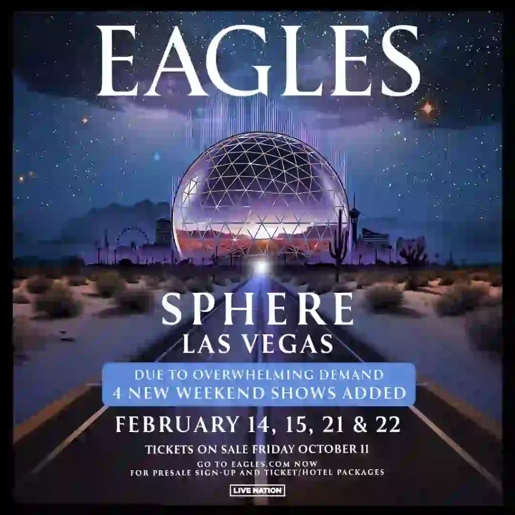 Eagles sphere February las Vegas