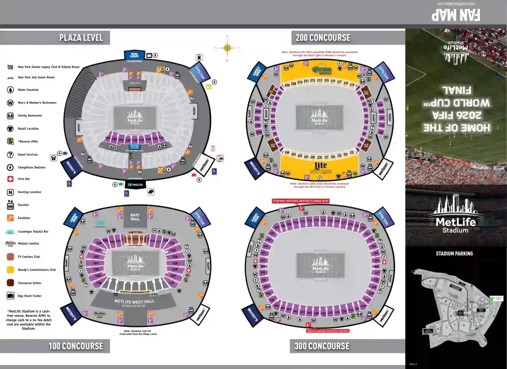 MetLife Stadium seating chart Oasis