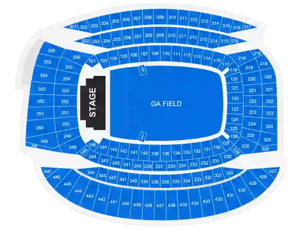 Oasis seating chart oasis Soldier Field