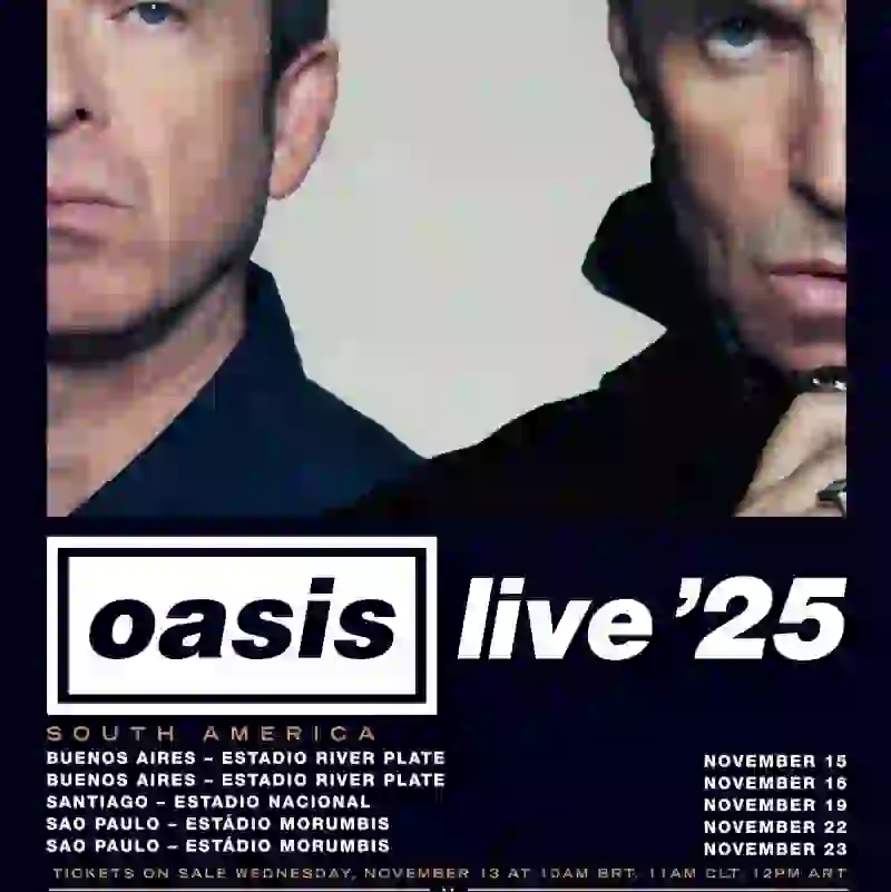 Oasis Brazil Chile Argentina 2025 date