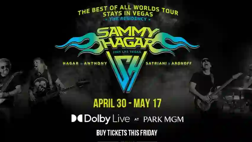 las vegas Sammy Hagar show at Dolby in mgm park date poster