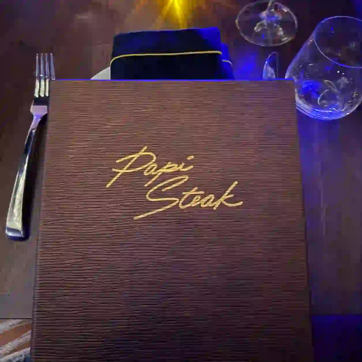 Papi steak Las vegas menu $75